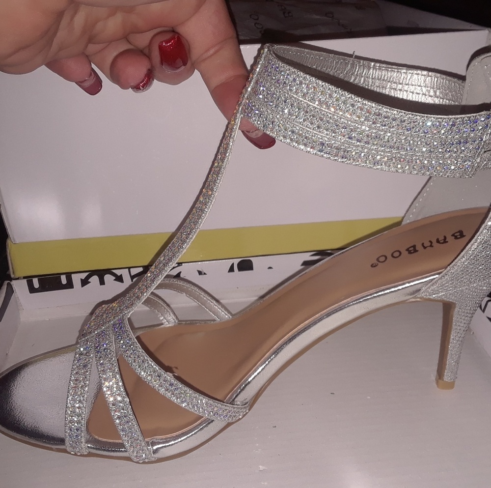 Silver heels